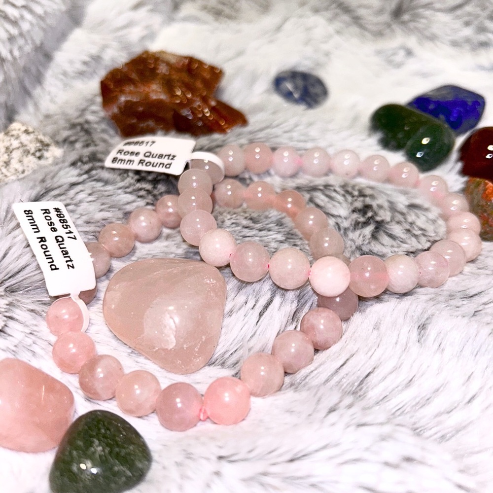 Rose Quartz Beaded Bracelet